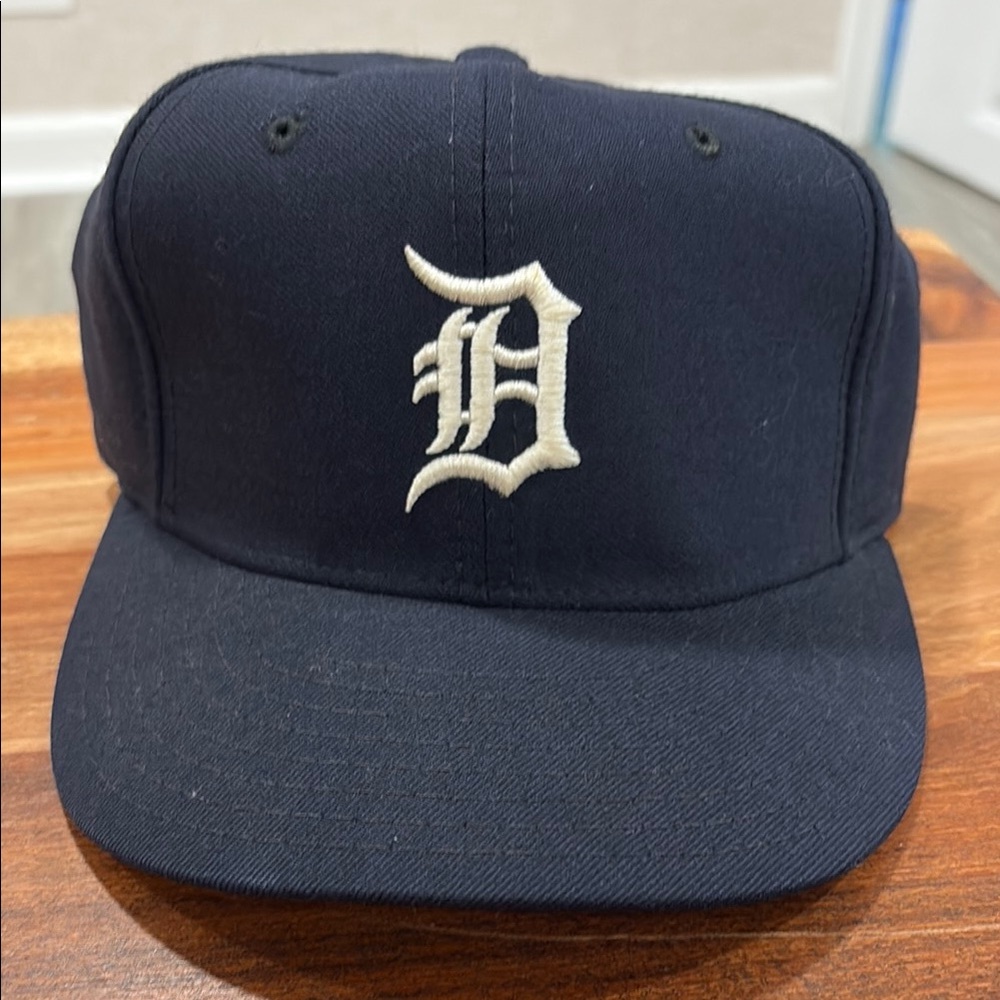 Navy Blue Baseball Cap with White Logo